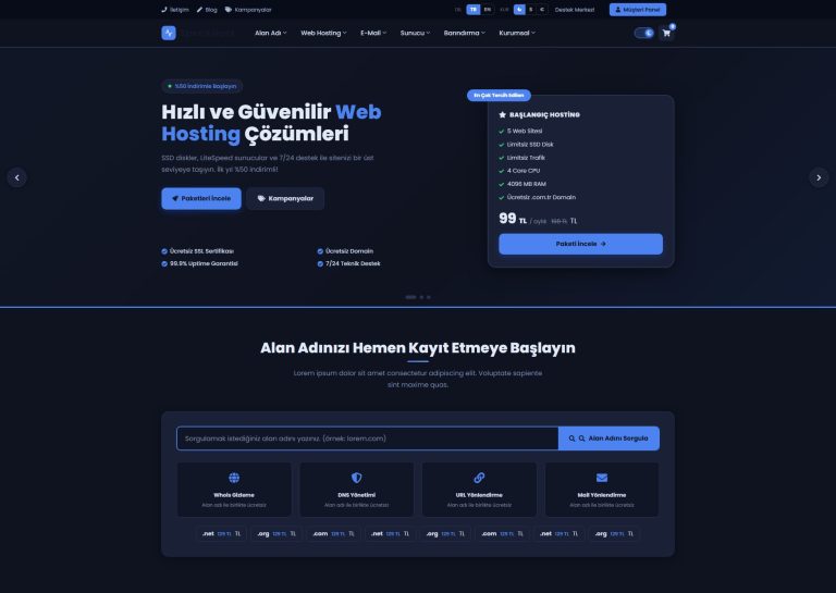 SpecXHost Hosting HTML Template
