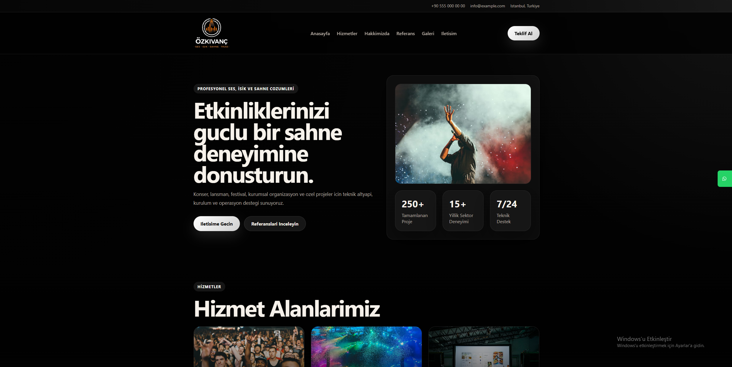 Özkıvanç Kurumsal Wordpress Tema Tasarımı