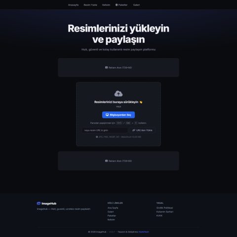 ImageHub — Yeni Nesil Görsel Paylaşım ve Gelir Platformu