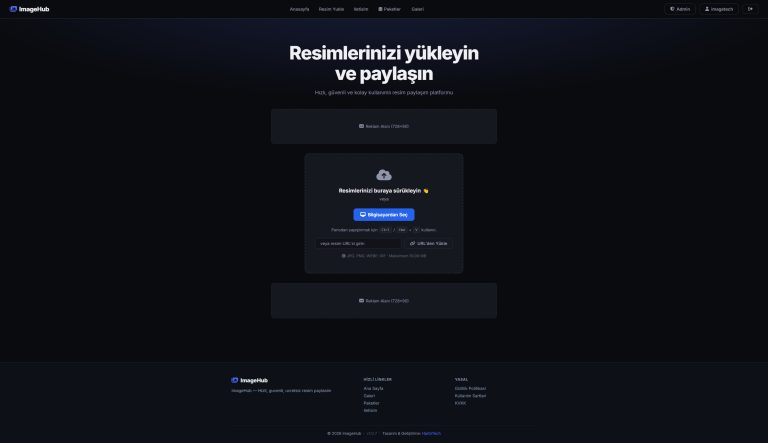 ImageHub — Yeni Nesil Görsel Paylaşım ve Gelir Platformu